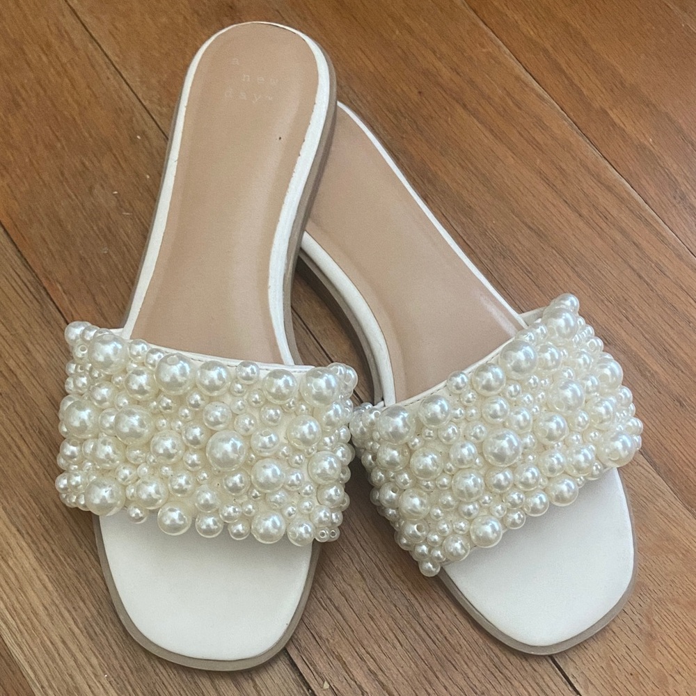 A New Day Pearl Slide Sandals